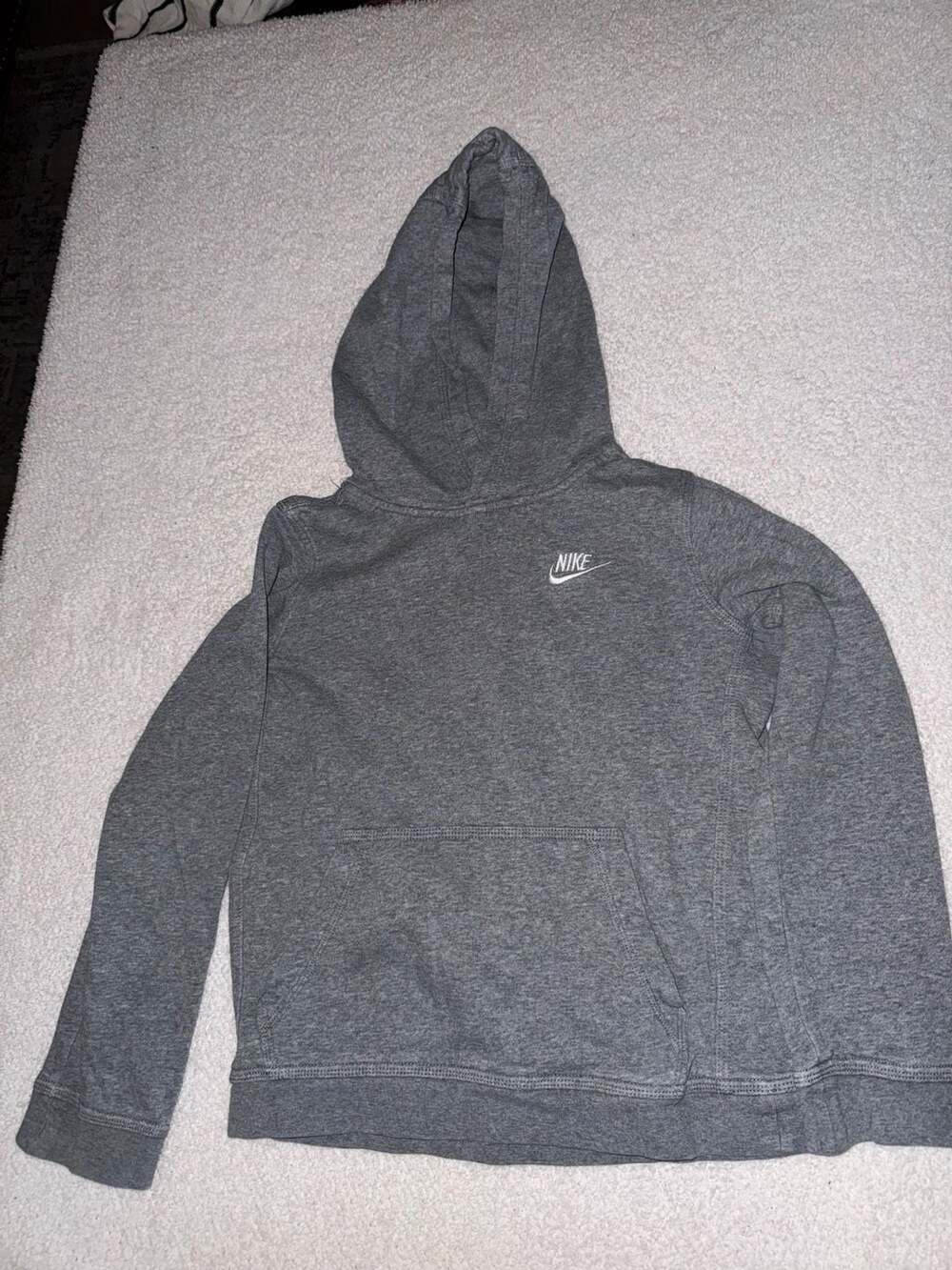 Nike Hoodie Size M Gray Pullover Sweatshirt kids